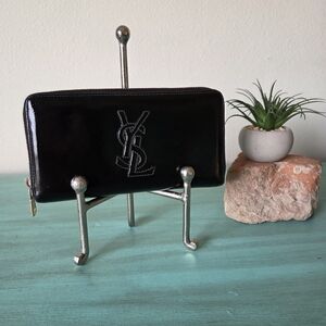 YSL Black Leather Wallet